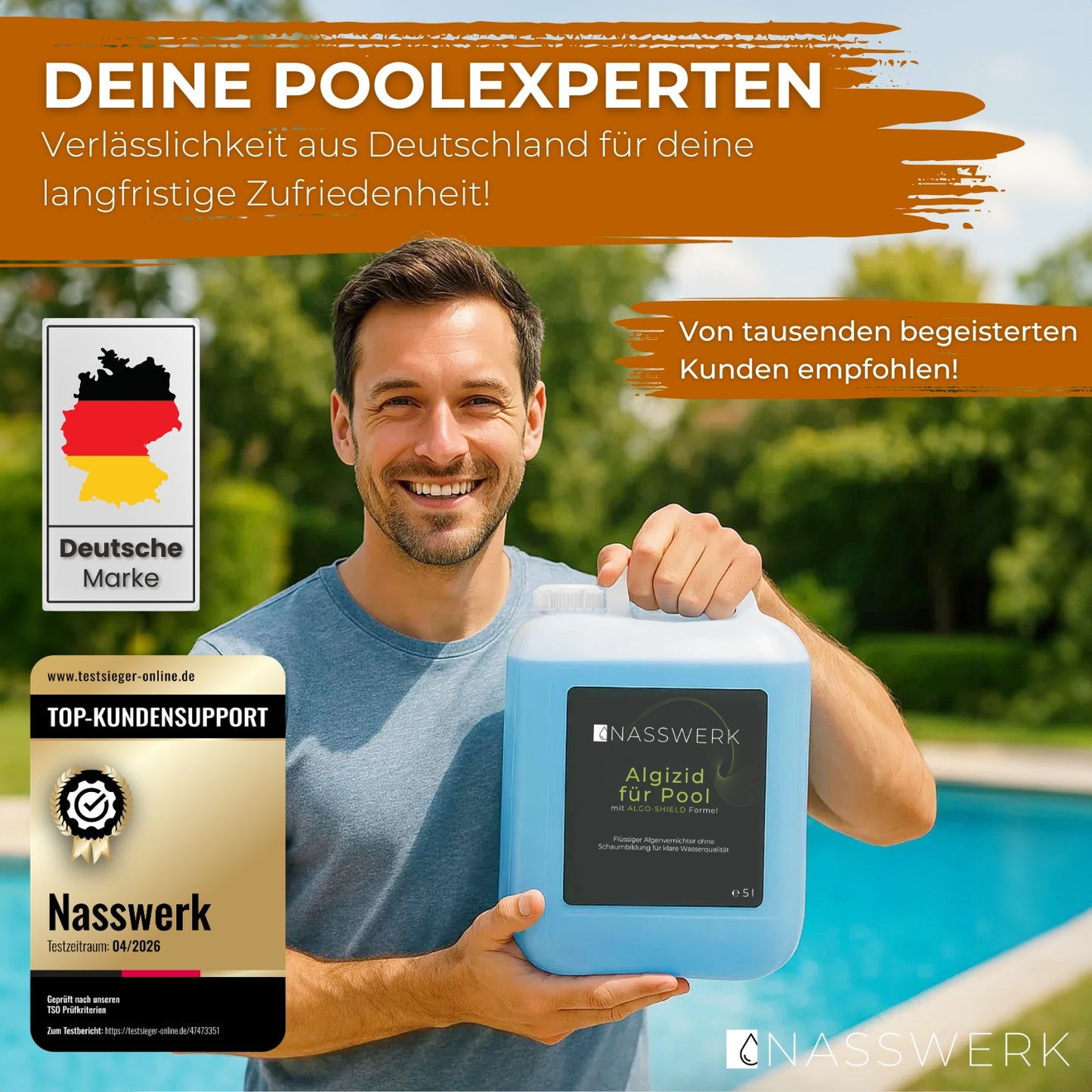 Algizid Pool flüssig blau