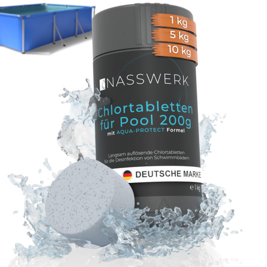 Chlortabletten - 200g langsamlöslich