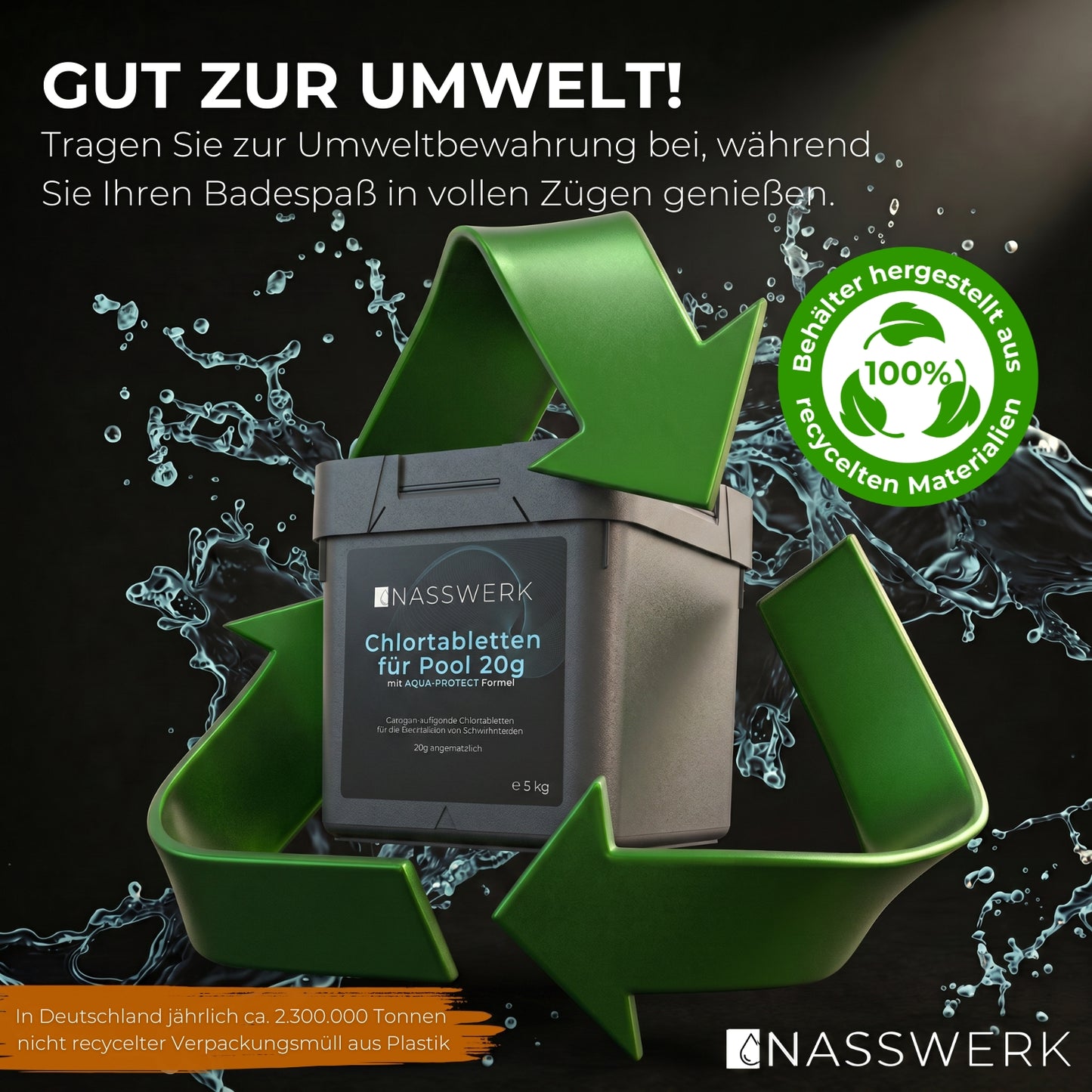 Chlortabletten - 20g langsamlöslich | pH Neutral