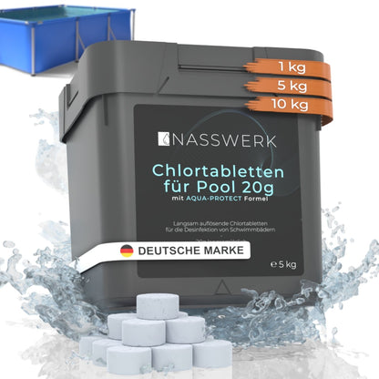 Chlortabletten - 20g langsamlöslich | pH Neutral