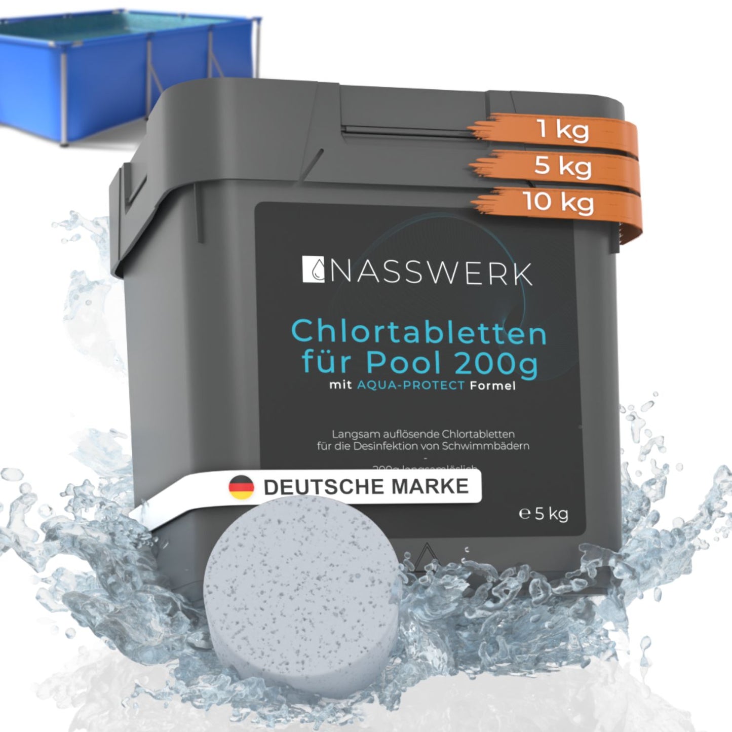 Chlortabletten - 200g langsamlöslich | pH Neutral
