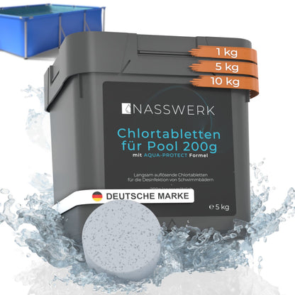 Chlortabletten - 200g langsamlöslich | pH Neutral
