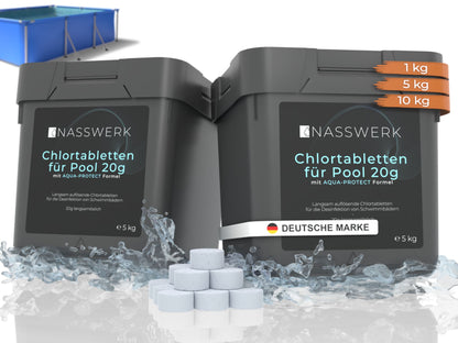 Chlortabletten - 20g langsamlöslich | pH Neutral