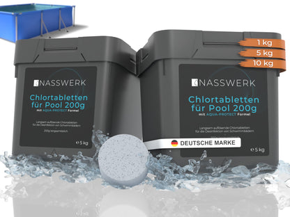 Chlortabletten - 200g langsamlöslich | pH Neutral