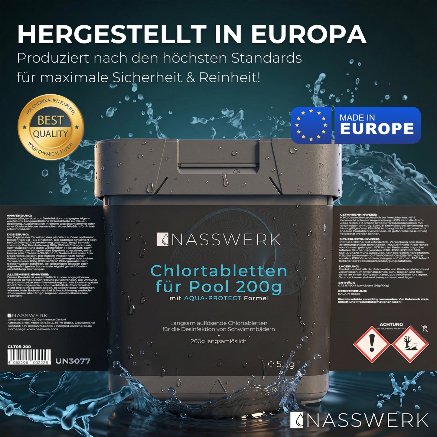 Chlortabletten - 200g langsamlöslich | pH Neutral