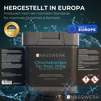 Chlortabletten - 200g langsamlöslich | pH Neutral