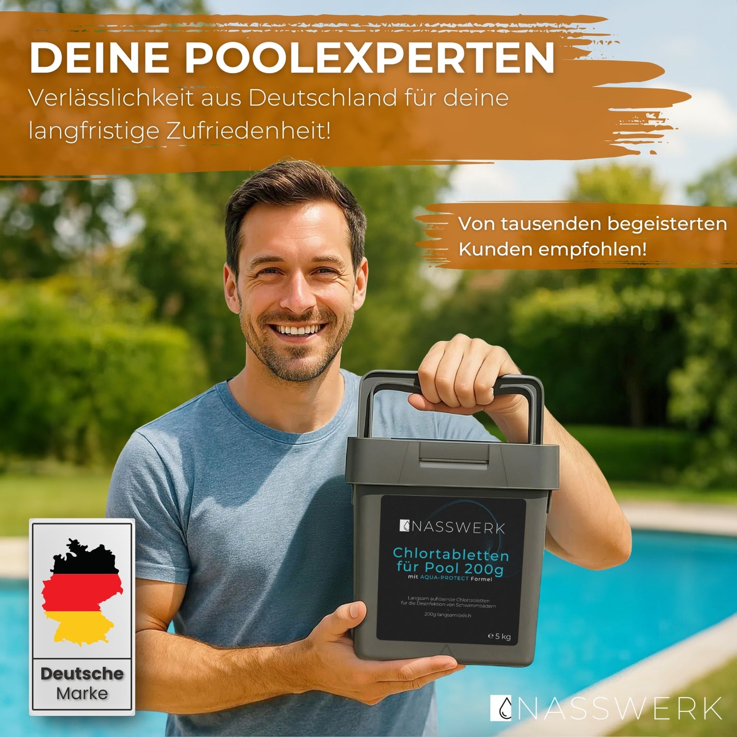 Chlortabletten - 200g langsamlöslich | pH Neutral