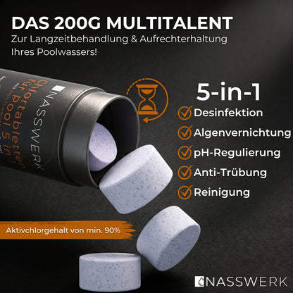 Multitabs 5-in-1 - 200g langsamlöslich