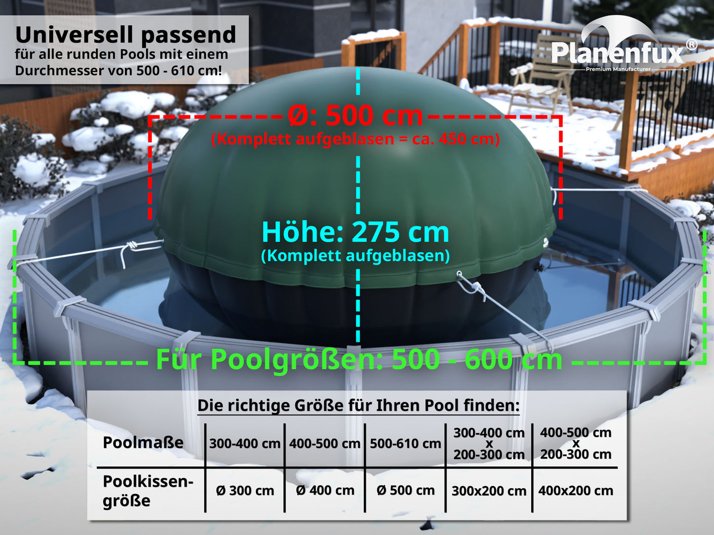 Poolkissen XXL Winter