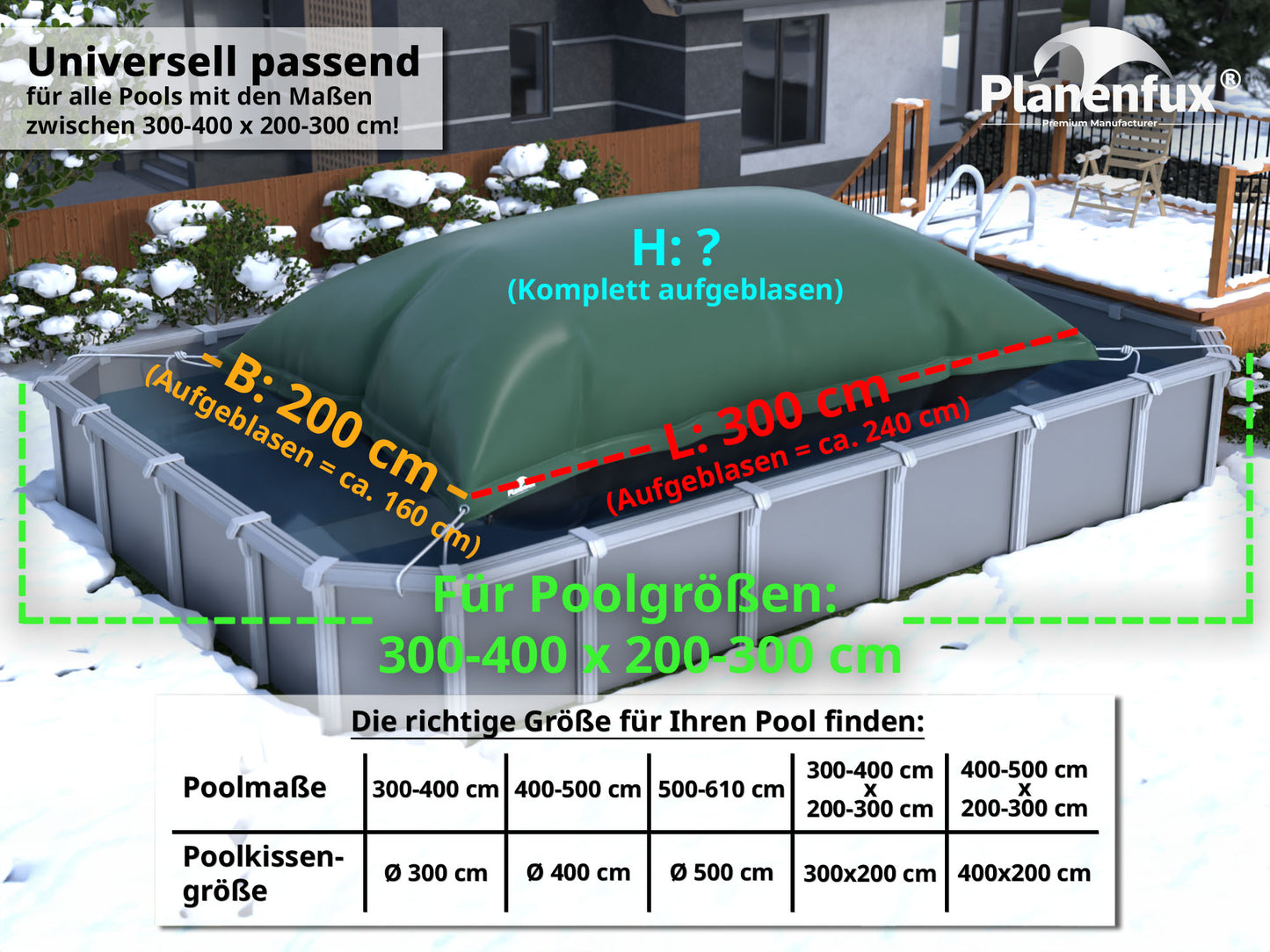 Poolkissen XXL Winter