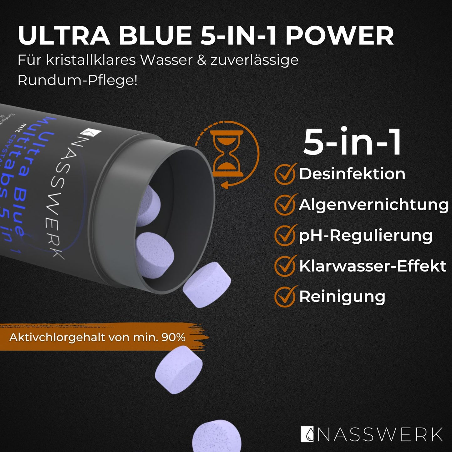 Ultra Blue Multitabs 5-in-1 - 20g langsamlöslich
