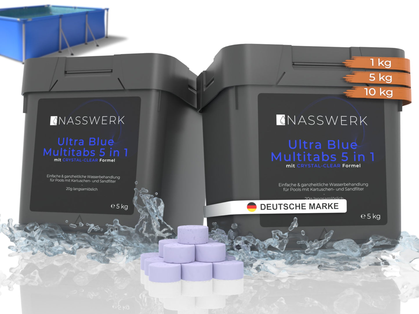 Ultra Blue Multitabs 5-in-1 - 20g langsamlöslich