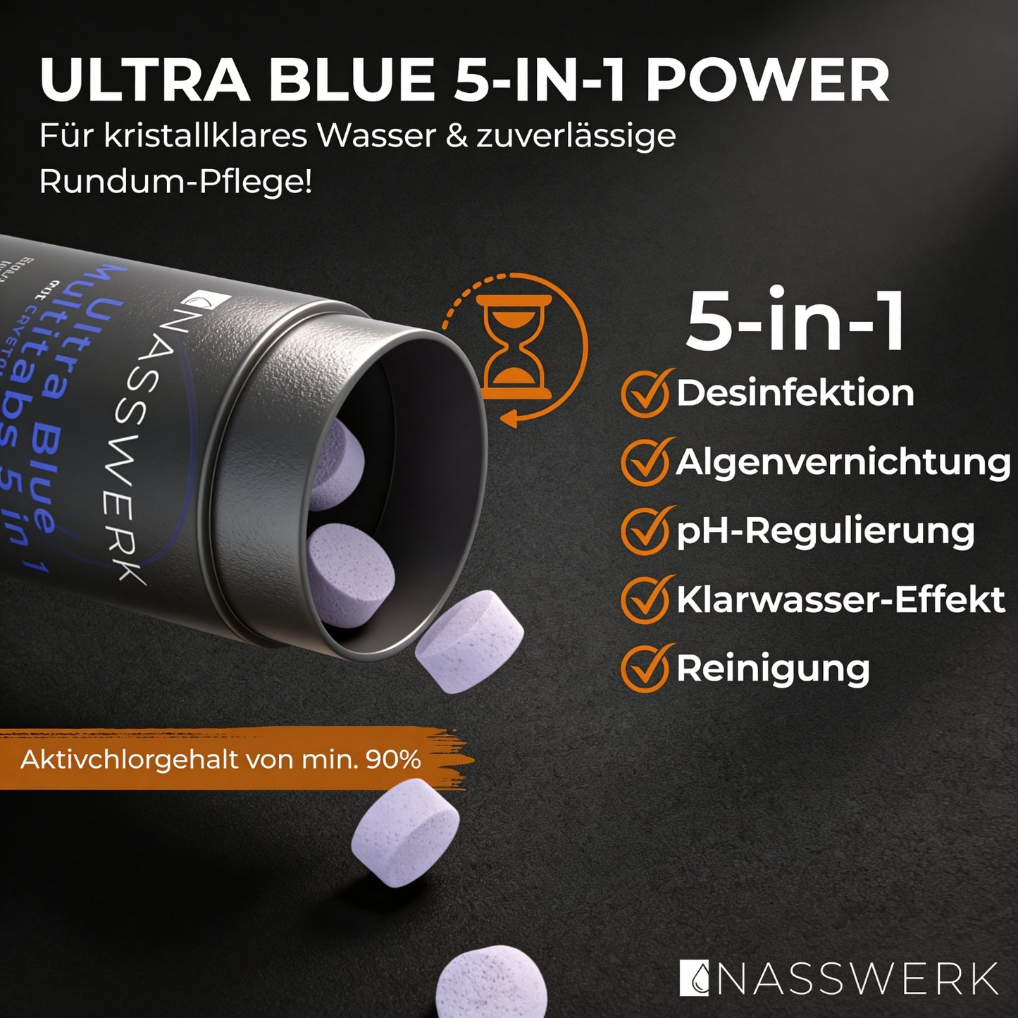 Ultra Blue Multitabs 5-in-1 - 20g langsamlöslich