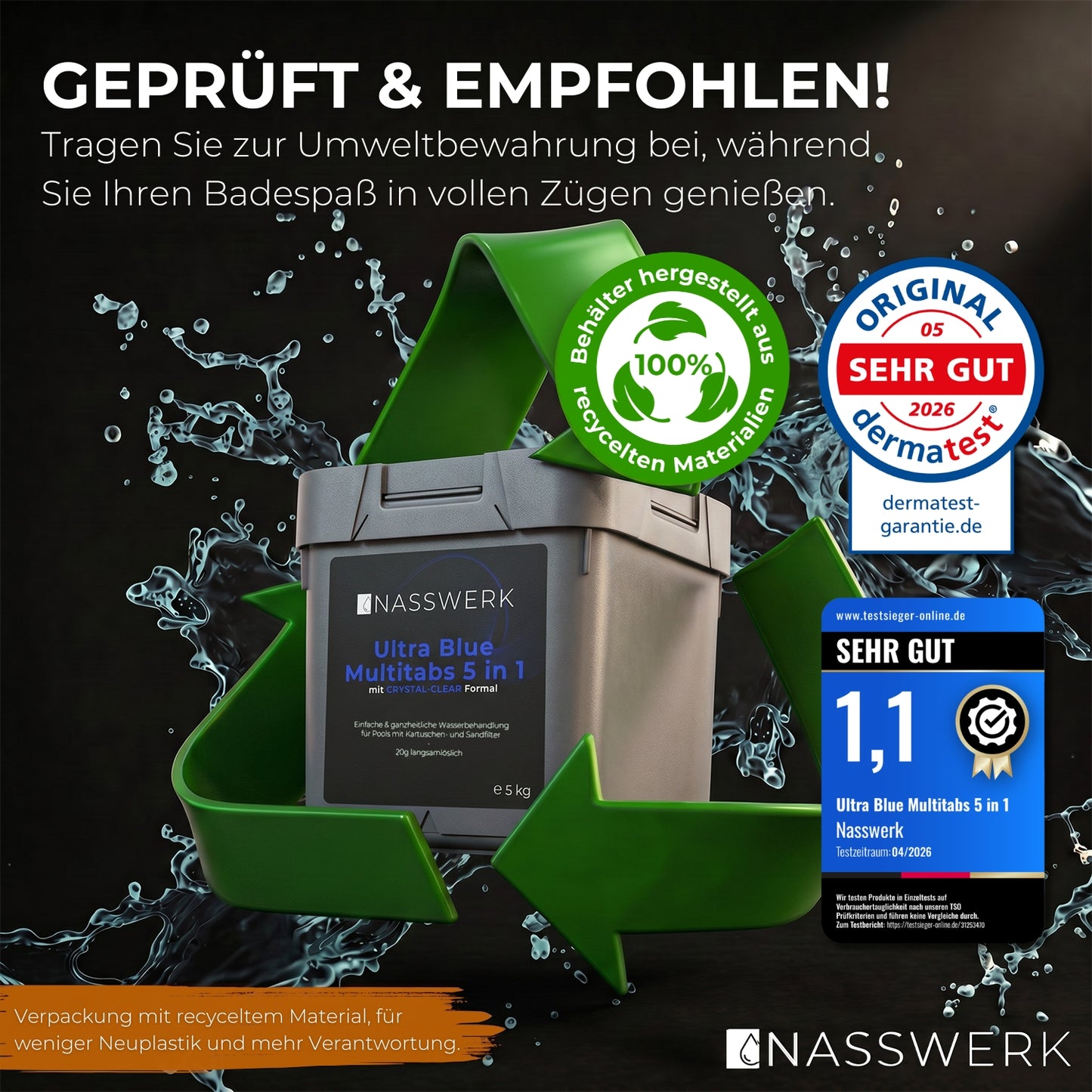 Ultra Blue Multitabs 5-in-1 - 20g langsamlöslich